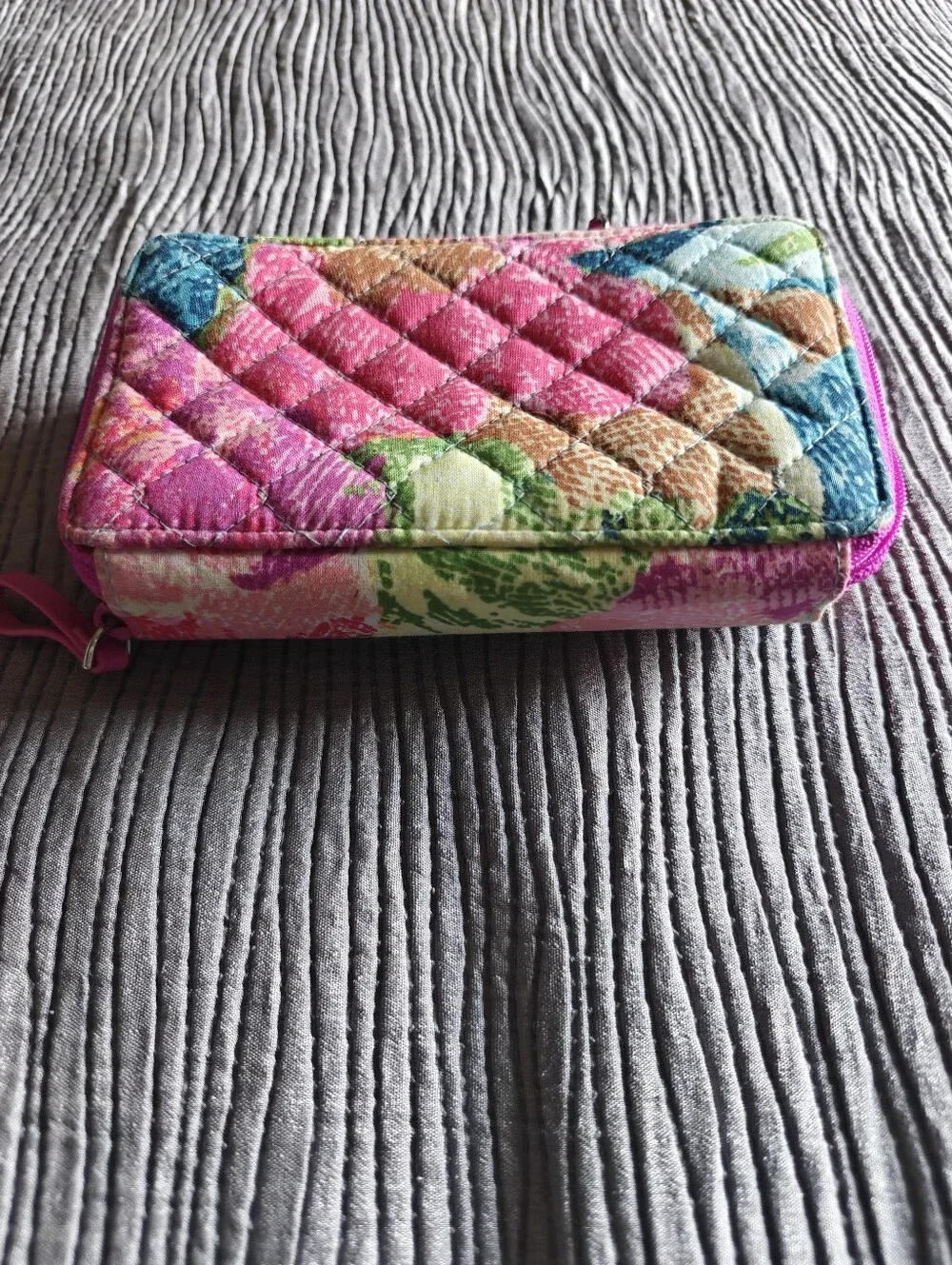 Vera Bradley Accordion Crossbody Bag Wallet Superbloom Missing Strap 7x5